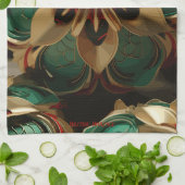 Linge De Cuisine Yuletide Opulence : Threads dorés de Noël (Plié)