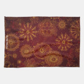 Linge De Cuisine Yuletide Opulence : Threads dorés de Noël (Horizontal)