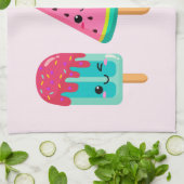 Linge De Cuisine Yummy Ice Cream Trio Vibe été (Plié)