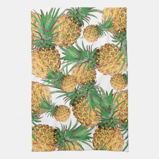 Linge De Cuisine Yummy Pineappy Motif Imprimer Fruit (Vertical)