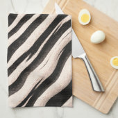 Linge De Cuisine Zebra raye une texture transparente + vos idées (Quart Plié)