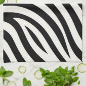Linge De Cuisine Zebra Stripes Impression moderne (Plié)