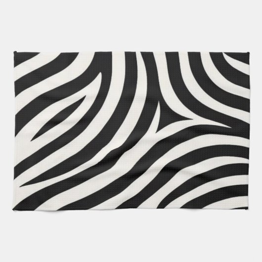 Linge De Cuisine Zebra Stripes Impression moderne (Horizontal)