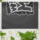 Linge De Cuisine Zebra Wild me Noir et gris (Plié)