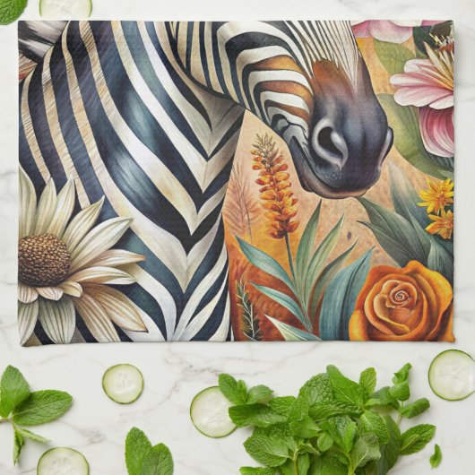 Linge De Cuisine Zèbre (Plié)