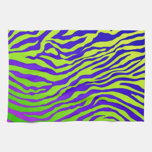 Linge De Cuisine Zèbre vert (Horizontal)