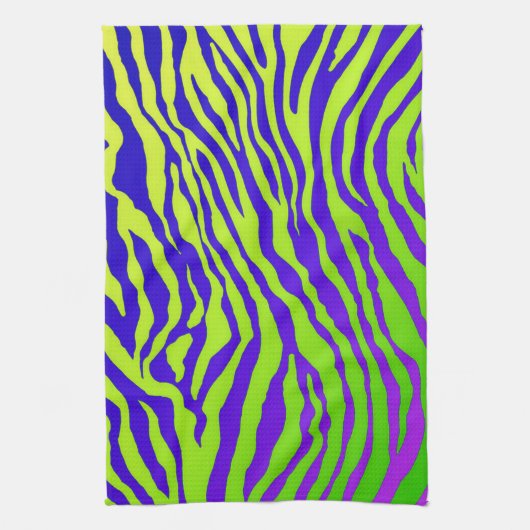 Linge De Cuisine Zèbre vert (Vertical)