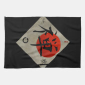 Linge De Cuisine Zen avec le cercle #2 d'Ensō (Horizontal)