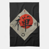 Linge De Cuisine Zen avec le cercle #2 d'Ensō (Vertical)