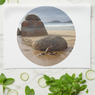 Linge De Cuisine Zen Balancing Rocks sur Australia Beach