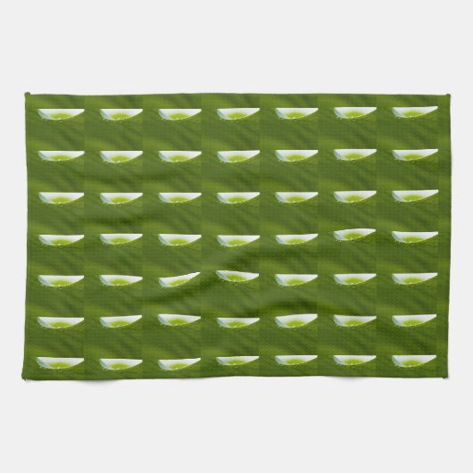Linge De Cuisine Zen Love Green Lotus Leaf Water Drop (Horizontal)