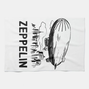 Linge De Cuisine Zeppelin Rétro Vintage - Croquis de Dirigeable