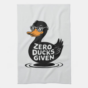 Linge De Cuisine Zéro Canard Donné - Design de canard drôle et cool