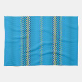 Linge De Cuisine Zigzag bleu (Horizontal)