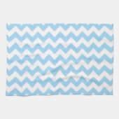 Linge De Cuisine Zigzag bleu, Chevron bleu, Motif géométrique (Horizontal)