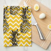 Linge De Cuisine Zigzags d'ananas (Quart Plié)