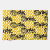 Linge De Cuisine Zigzags d'ananas (Horizontal)