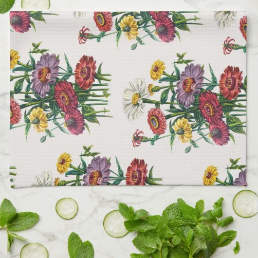 Linge De Cuisine Zinnias (Plié)