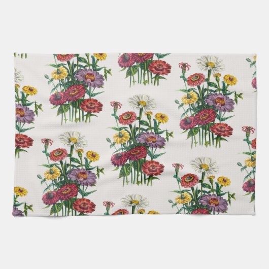 Linge De Cuisine Zinnias (Horizontal)