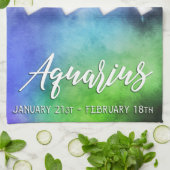 Linge De Cuisine Zodiac : Dates Aquarius (Plié)