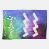 Linge De Cuisine Zodiac : Dates Aquarius (Horizontal)