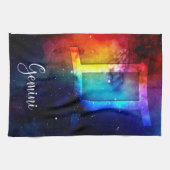 Linge De Cuisine Zodiac : Gemini Rainbow Space (Horizontal)