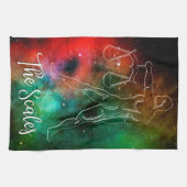 Linge De Cuisine Zodiac : Libra 'Les Eaux' (Horizontal)