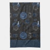 Linge De Cuisine Zodiaque magic | Dark Navy Blue Gothic Skull (Vertical)