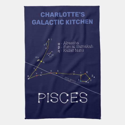 Linge De Cuisine Zodiaque Pisces (Vertical)