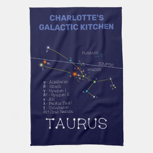 Linge De Cuisine Zodiaque Taurus (Vertical)