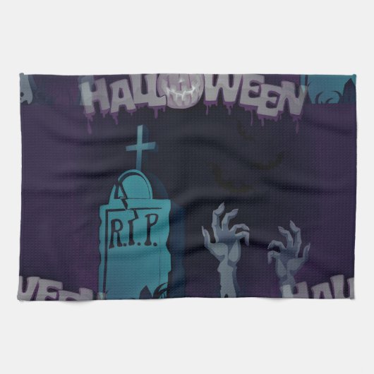 Linge De Cuisine zombie halloween (Horizontal)