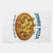 Linge De Cuisine Zombie Pizza "Tant mieux, tu mourras pour ça !" (Horizontal)