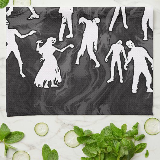 LINGE DE CUISINE ZOMBIS (Plié)