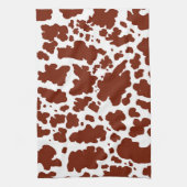 Linge De Cuisine Zones Brown de vache modernes Imprimer Cowboy (Vertical)