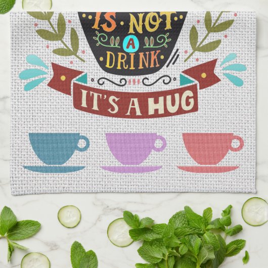 Linge de maison Teacups Serviettes de cuisine (Plié)