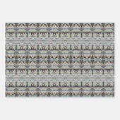 Linge de plateau noir ou emballage cadeau de feuil (Devant)