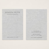 Linge gris clair look carte d'affichage d'oreille (Devant & derrière)