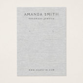 Linge gris clair look carte d'affichage d'oreille (Devant)