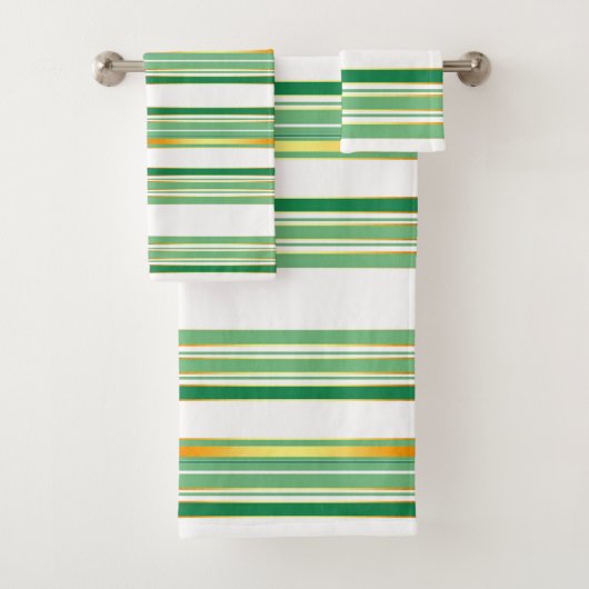 Linge Luxe Populaire Green Gold Texture Collection (En situation)