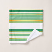 Linge Luxe Populaire Green Gold Texture Collection (Gant de toilette)