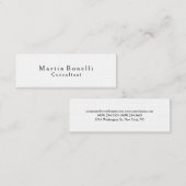 Linge maigre classique Carte de visite traditionne (Devant / Derrière)