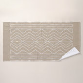 Linge Regarder les flèches géométriques Monogramme (Serviette de bain)