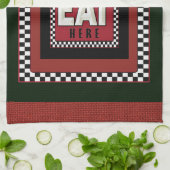 Linge Retro Signal rétro Serviettes de cuisine (Plié)