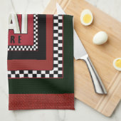 Linge Retro Signal rétro Serviettes de cuisine (Quart Plié)