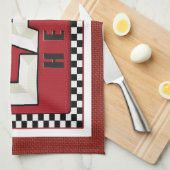 Linge Retro Signal rétro Serviettes de cuisine (Quart Plié)