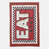 Linge Retro Signal rétro Serviettes de cuisine (Vertical)