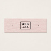 Linge rose logo personnalisé carte d'affichage d'o (Devant)