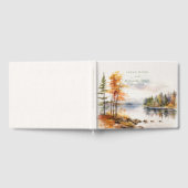 Linge rustique avec lac d'automne Mariage Livre d' (Complet)