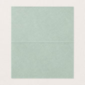 Linge vert Simple noir Script Mariage Carte Place (Intérieur déplié)