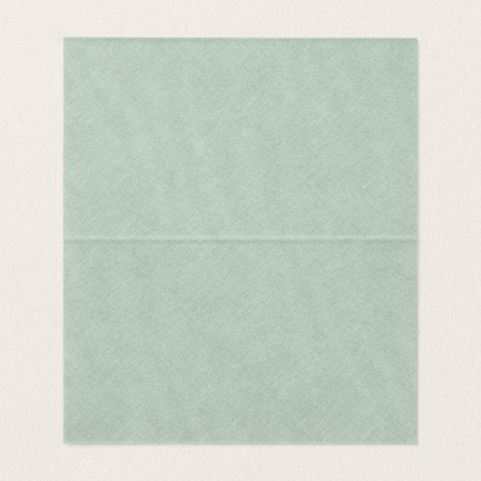 Linge vert Simple noir Script Mariage Carte Place (Intérieur déplié)